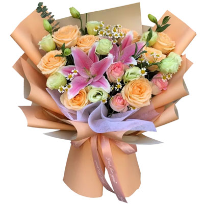 包头11朵玫瑰桔梗百合，陪你每个季节